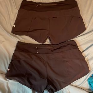 Lulu lemon shorts x2